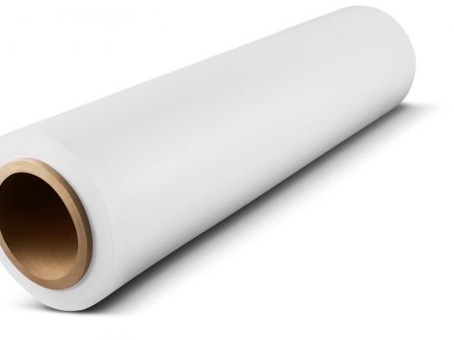 Click Here To Enlarge This Photo Of White Hand Wrapping Film – 25 Micron - Flush Core (price per box of 6 rolls)