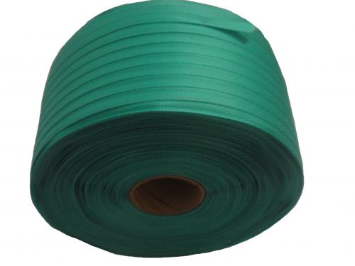 Click Here To Enlarge This Photo Of Green Woven Strapping (price per box of 2 coils)