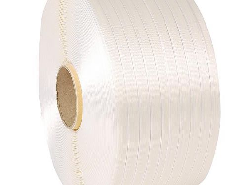 Click Here To Enlarge This Photo Of White Woven Strapping (price per pack 2 coils)