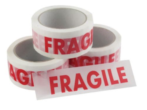 Click Here To Enlarge This Photo Of Fragile Adhesive Tape (Price Per Box of 36 Rolls)