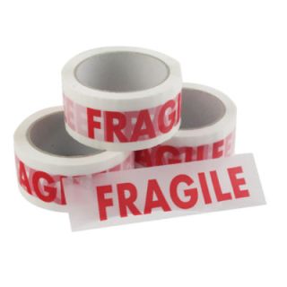 Fragile Adhesive Tape (Price Per Box of 36 Rolls)